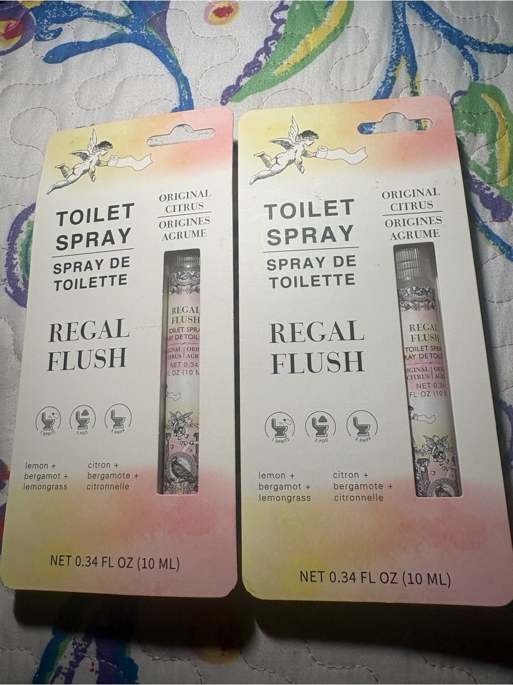 Original Citrus Toilet Spray — Pink/Peach